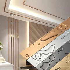 شرايح استيل ذهبي 1 سم