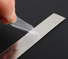 عود أكريلك فضي بديل الاستيل (لاصق ذاتي) 2×120سم