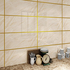 عود أكريلك ذهبي بديل الاستيل (لاصق ذاتي) 3×240