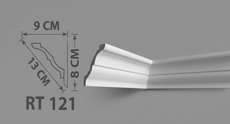 Ceiling cornice RT 121 – white