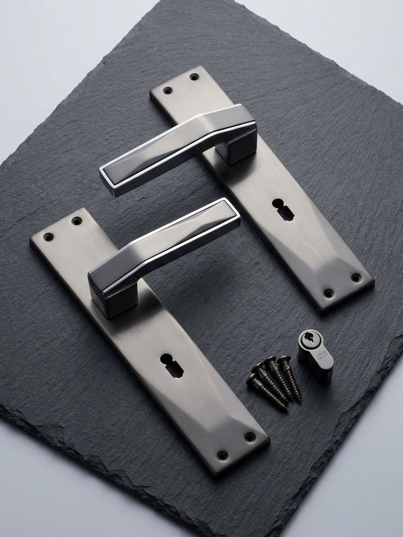Interior door handle set — silver