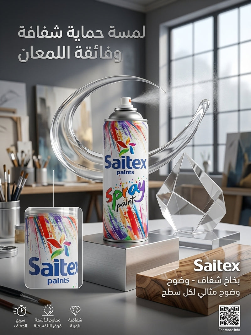 سبراي شفاف