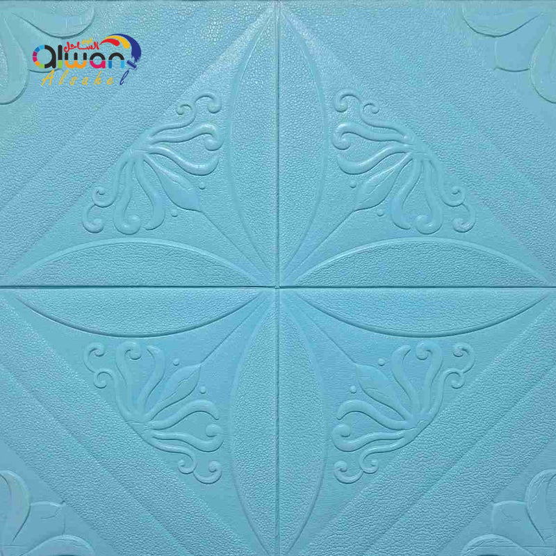 Modern foam tile — 8 mm 70 × 70 cm – blue