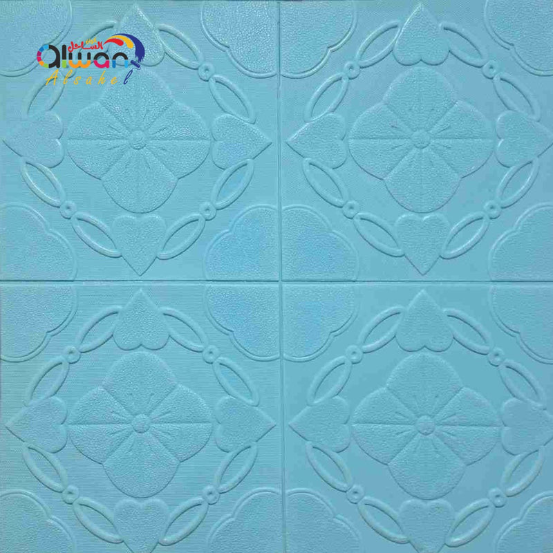 Modern foam tile — 8 mm 70 × 70 cm – blue