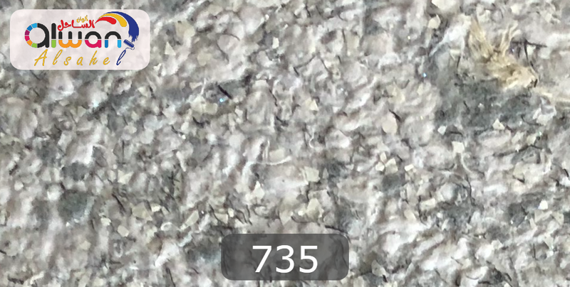735 Japanese decorative plaster bag — wire-fiber texture