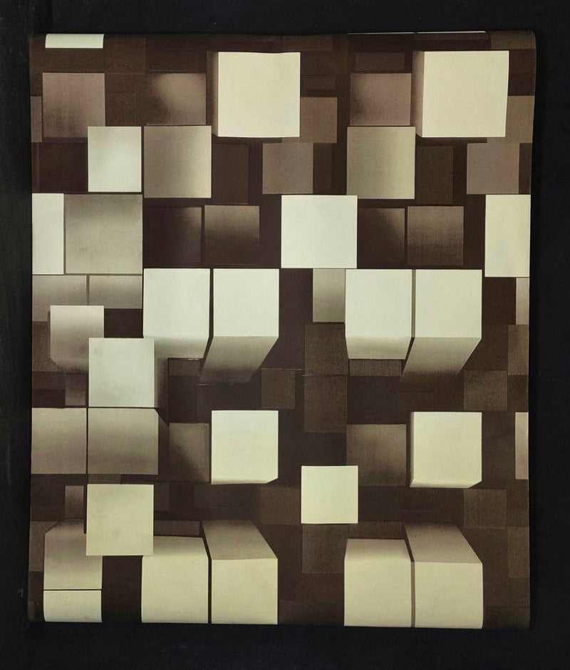 Wallpaper roll — 5 m – brown and beige